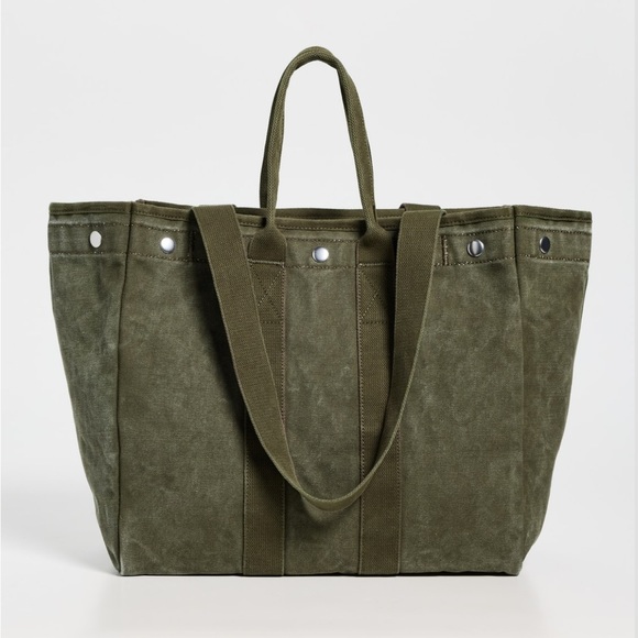 Alex Mill The Perfect Weekday Tote Military Olive - Picture 3 of 11